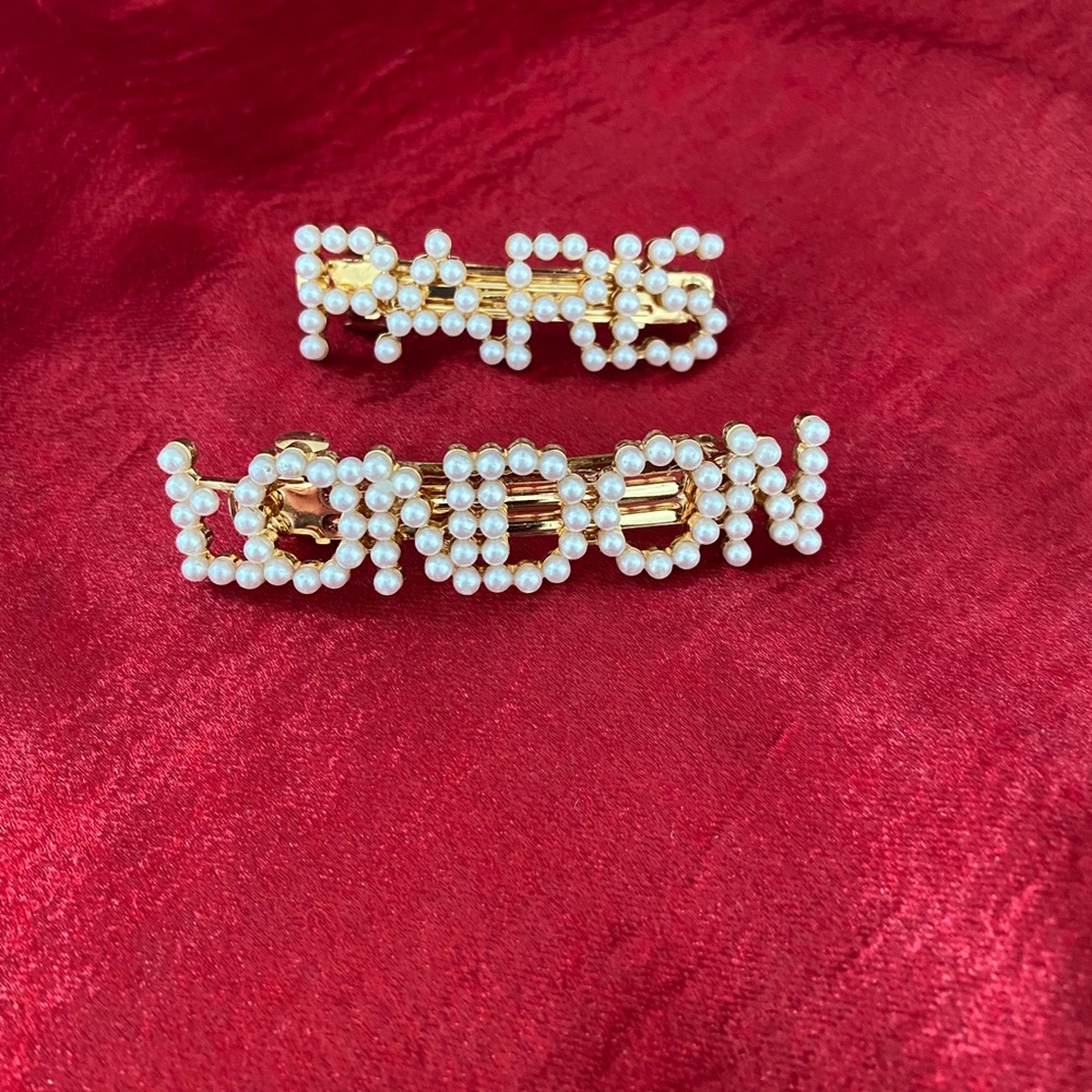 Pearl & Gold Hair Clips